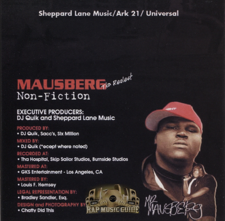 Mausberg - Non Fiction: 2nd Press. CD | Rap Music Guide